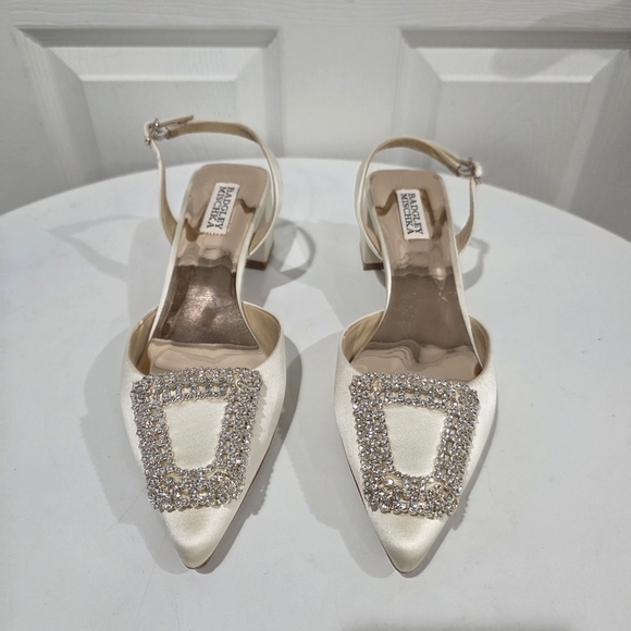 Badgley Mishka Emmie White Slingback - Picture 2 of 8